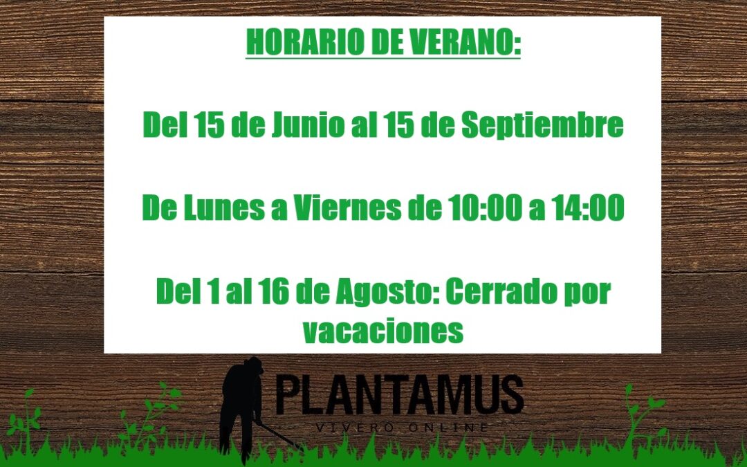 Horario de Verano en Plantamus
