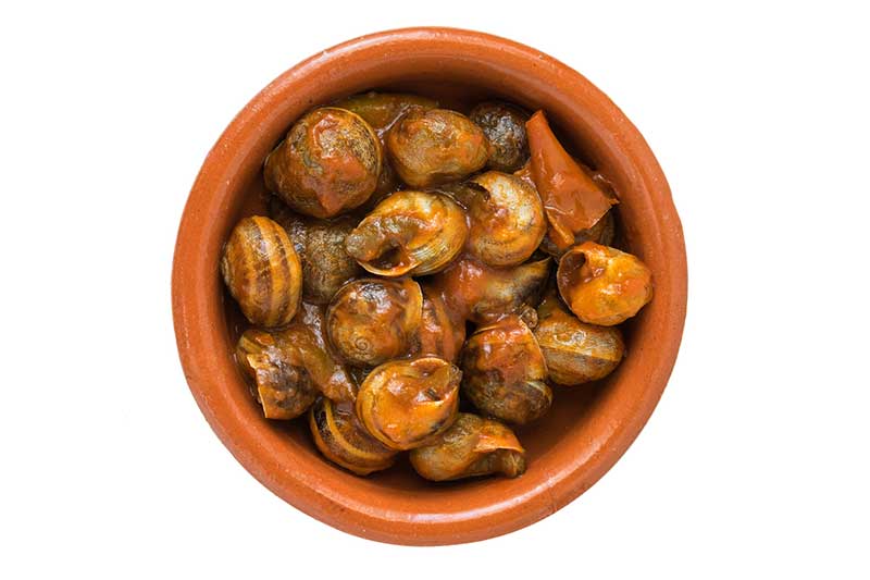 recetas de caracoles con tomate